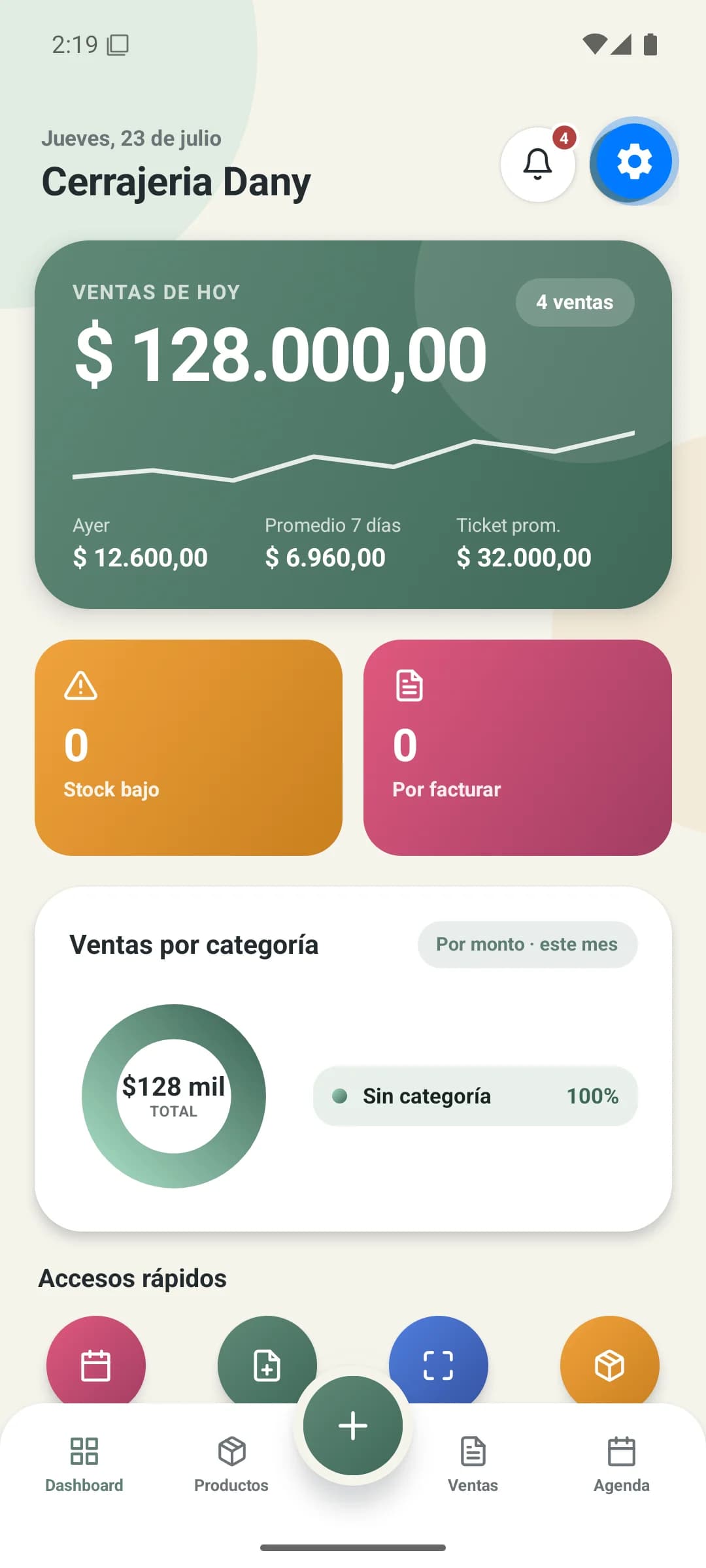 Dashboard — DanyOS Mobile